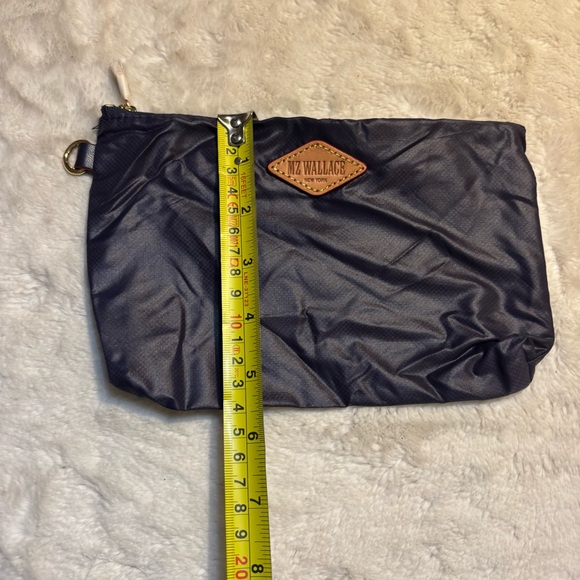NEW MZ Wallace Sutton Bag Midnight Blue Nylon Zip-Up Cosmetic Travel Pouch - Picture 8 of 8